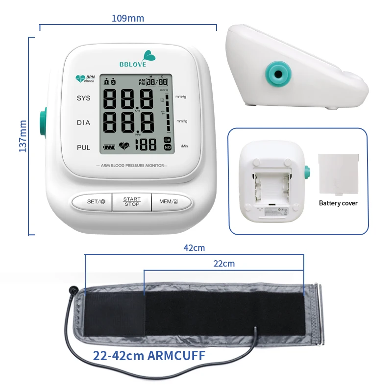 Alicn household medical device wholesale automatic bp monitor electronic bp machine digital arm blood pressure monitor