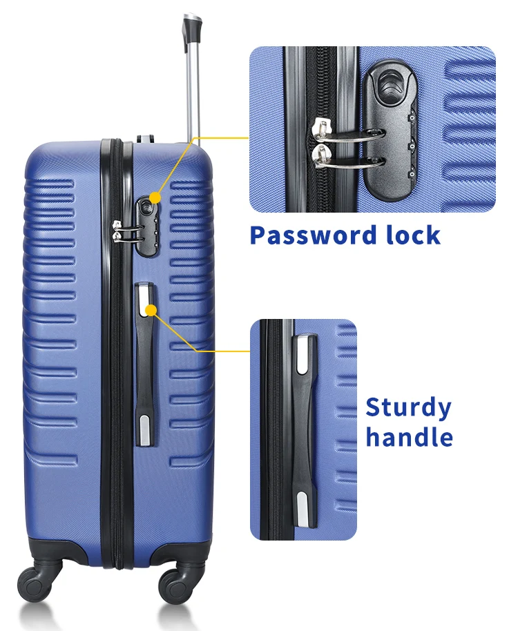 20/24/28 Small Large Suitcase Hard Shell Travel Trolley Hand Luggage