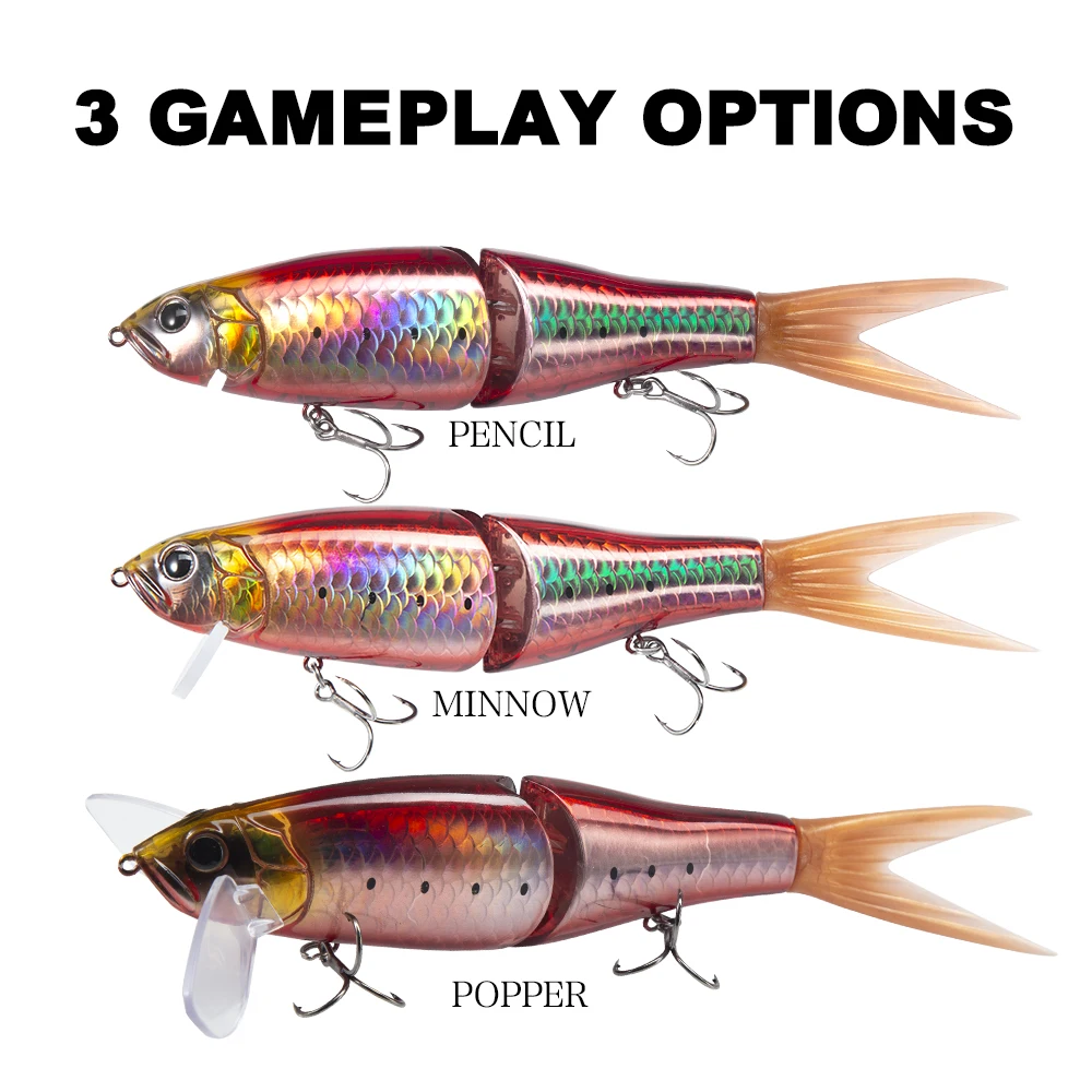 High Quality 3d Eyes Wobbler Hard Lure Swimbait Artificial Bait 220mm