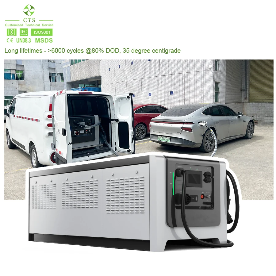 Mobile charging station 65kwh 141kwh ev battery fast charging 161kwh rescue car energy storage charging system