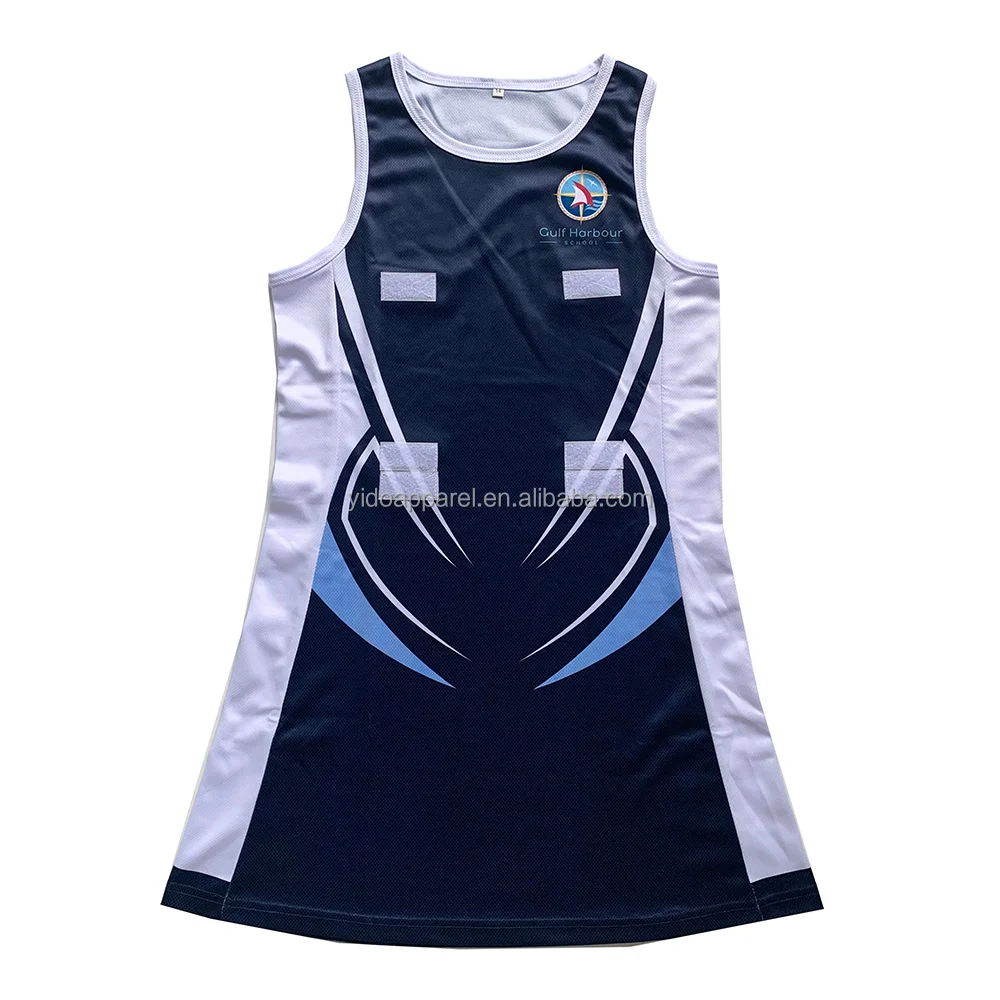 180gsm Fabric Stunning Design Dress Never Fading Kids Netball Uniform