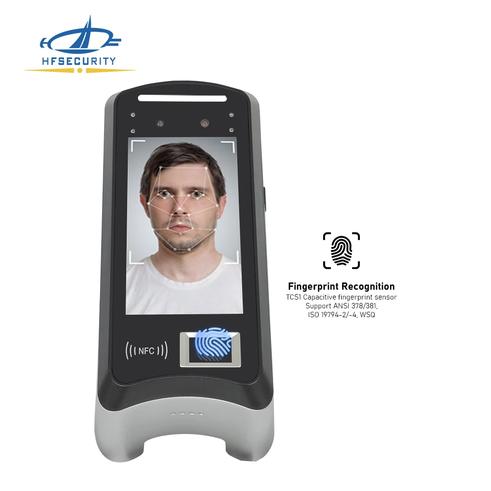 HFSecurity X05 Android SIM Card 4G LTE Network Face Recognition Fingerprint Time Attendance Machine System