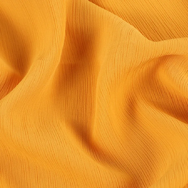 Free Sample Soft Polyester Pleated Crepe Crinkle Printed Chiffon Fabric