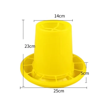 PP Material Poultry Feeding Bucket Feed Trough Chicken Feeder