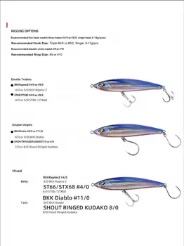 CHEERY 215mm 130g Metal Hard Bait Floating Pencil Surface Lure Ocean Boat Fishing River Lake Bass Tuna GT – Metal Jig – view 5
