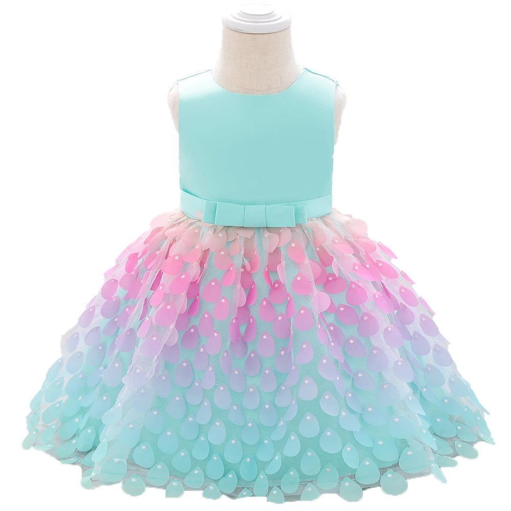 Детское платье принцессы на свадьбу день рождения бальное для маленьких девочек платья 2