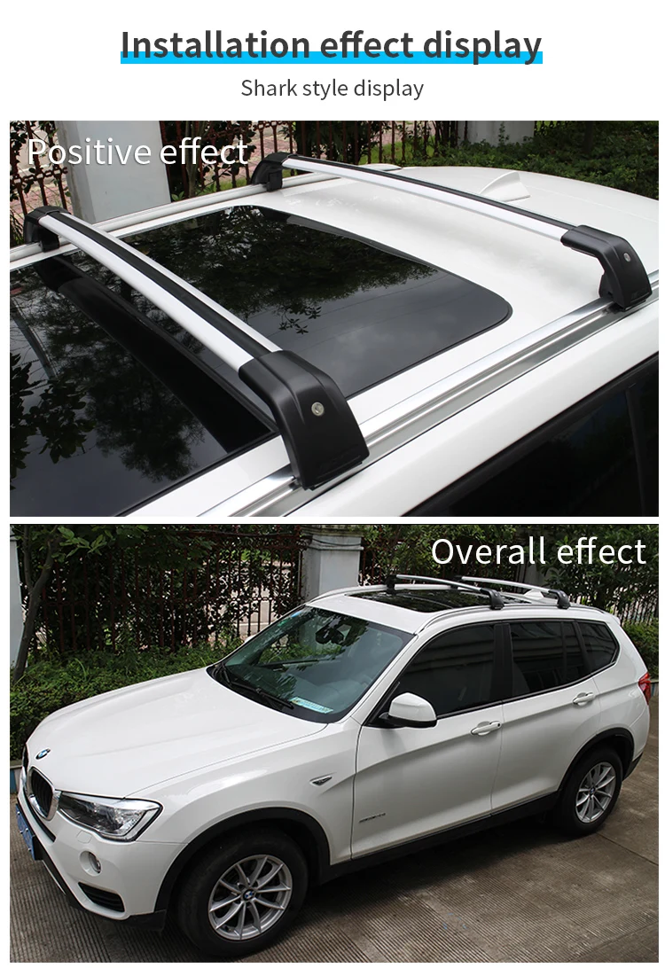 Car Cross Bar Fit Two Horizontal Bars 4x4 Custom Aluminum Alloy Roof Rack  for Suv Luggage Rack With Accesorios details