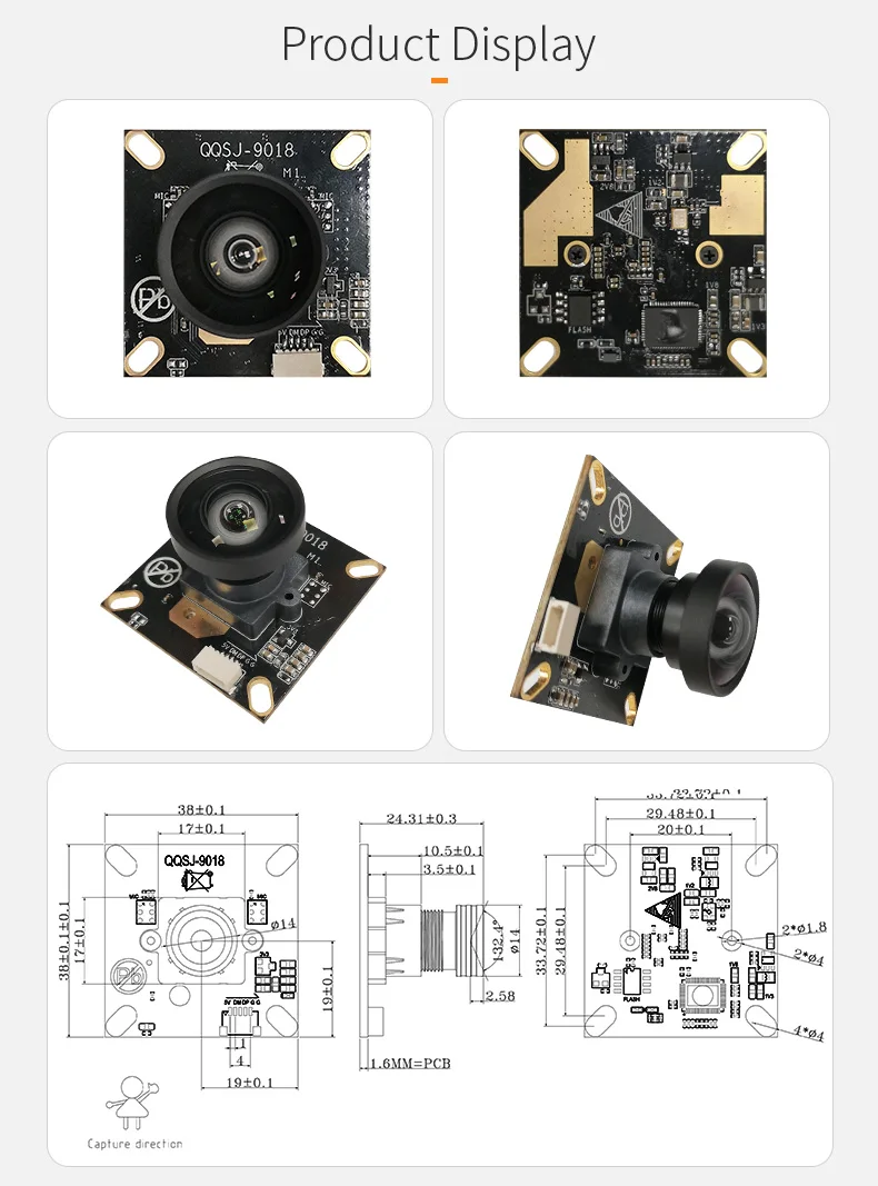 DGZX 2MP 1080P 60fps HD USB Camera Module插图1