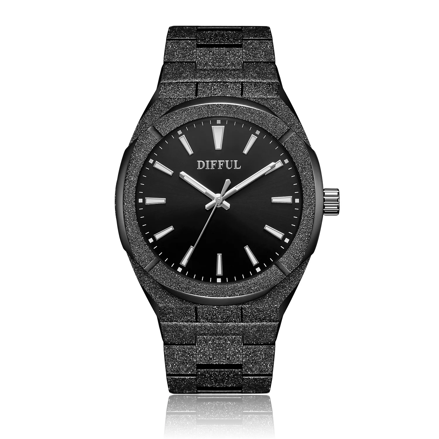 DIFFUL 5ATM waterproof All stainless steel Paul Rich style Star dust Frosted  watch for men| Alibaba.com