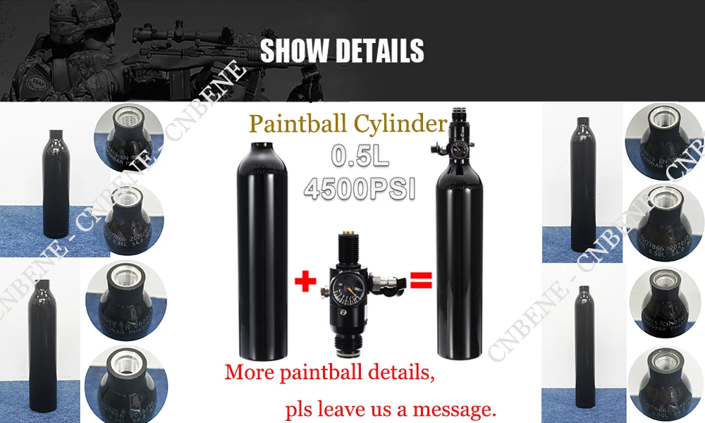 High Pressure 48ci 3000psi Paintball Aluminium Compressed Co2 Air Tank Buy Air Tank 48ci Tank