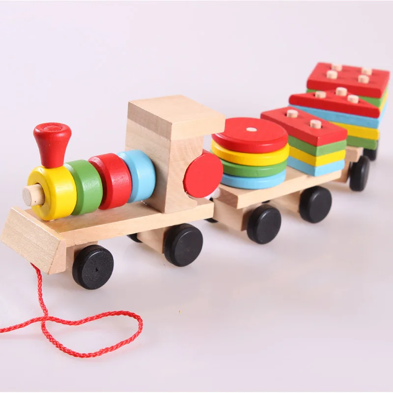 kids children baby montessori wooden train wall ed