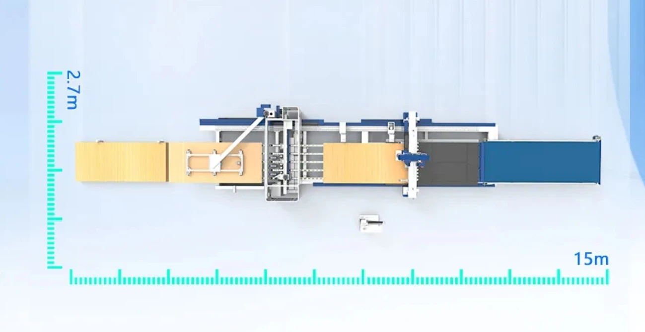 Quick CNC Drilling Cutting Nesting Furniture Production Line RC1 Woodworking Router Machine for Wood Modular Cabinets