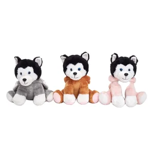 Soft Plush PP Cotton Dog Toy with Rabbit/Elephant/Deer Hat Stuffed Animal Toys