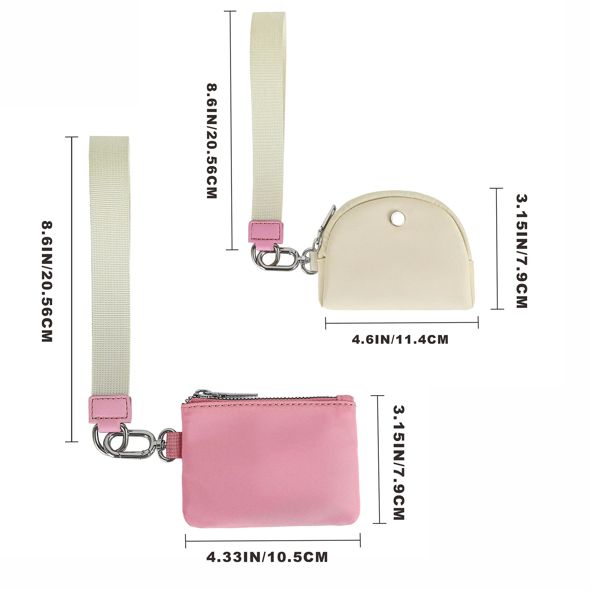 Брелок для ключей с двумя карманами