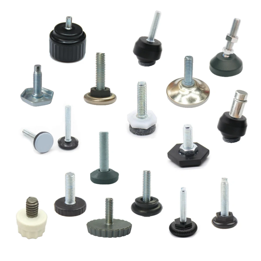 Customized 12 Multi Series 1000 Different SKUs Adjusting Adjustable Stud Mount Furniture Refrigerator Level Leveler Leg Feet