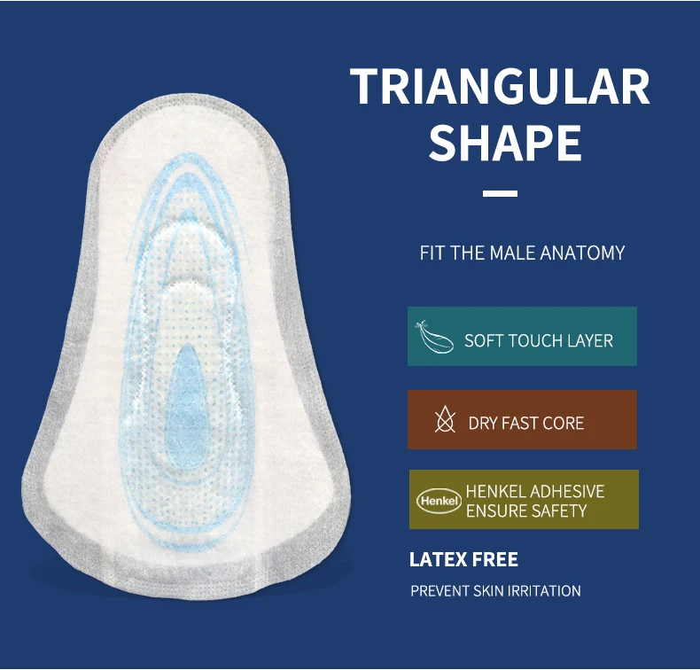 Brands Name Male Disposable Incontinence Pad Breathable Quick Dry For