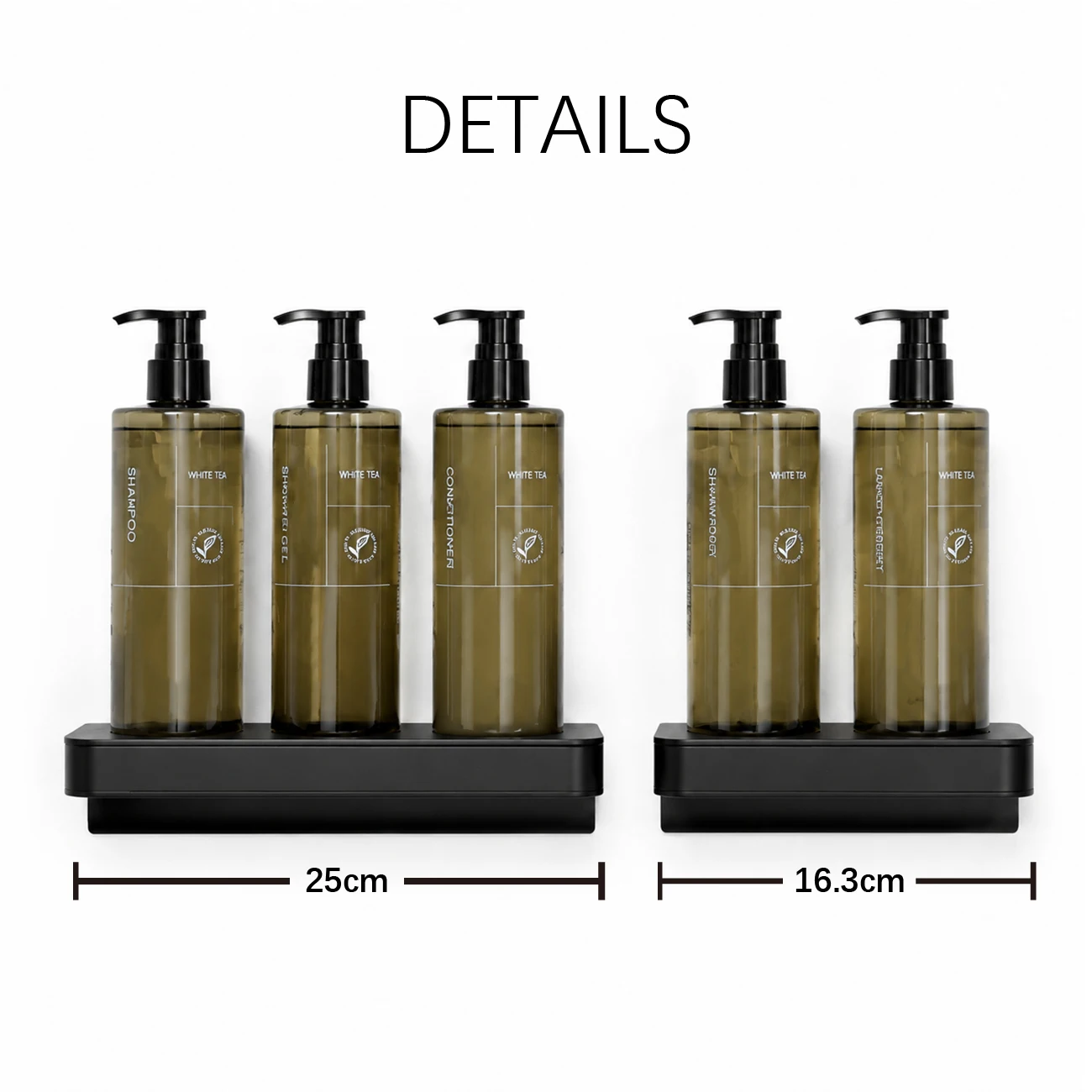 Dispensador ABS triple de pared para hotel
