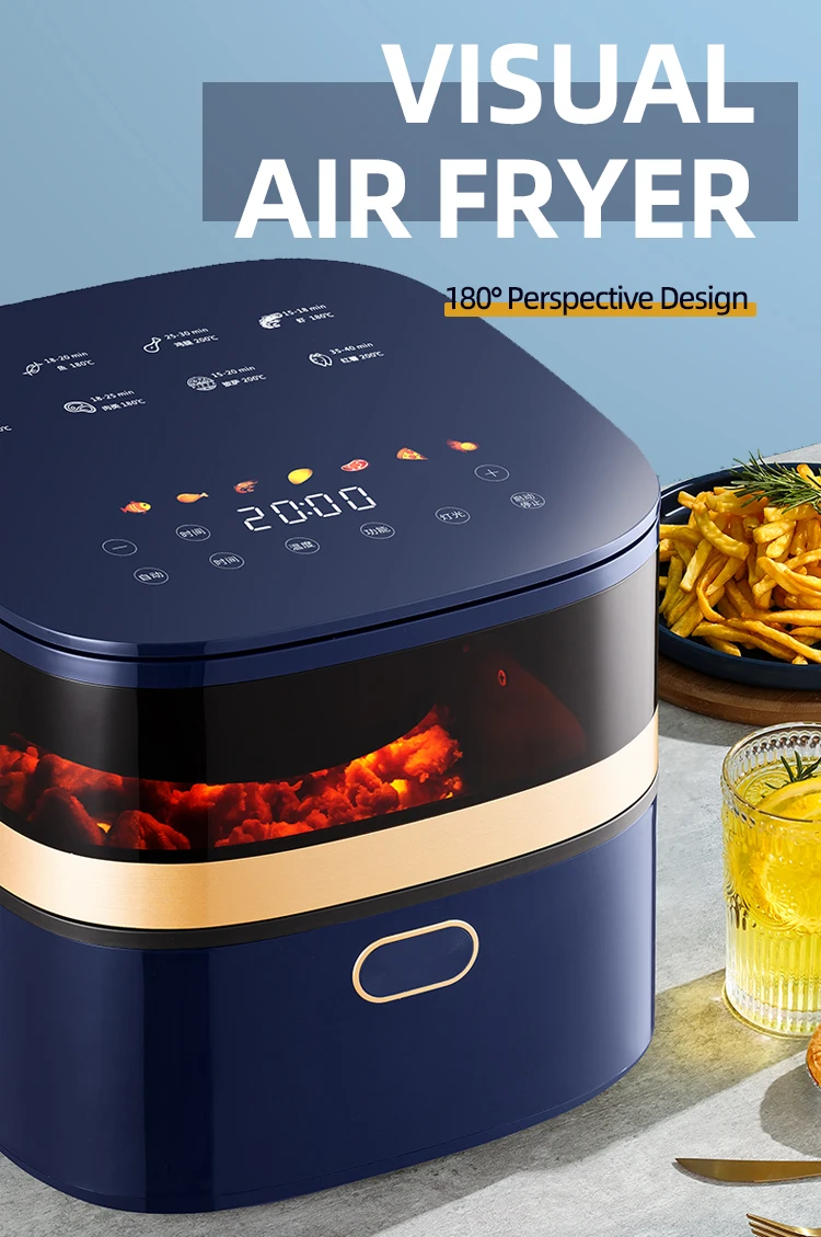 Electric Oil Free 7.5l Detachable Basket Kitchen Appliances Air Fryer
