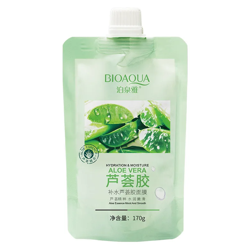 BIOAQUA Best Moisturizing Aloe Facial Mask Acne Face Care Shrink Pores Aloe  Vera Gel Mask