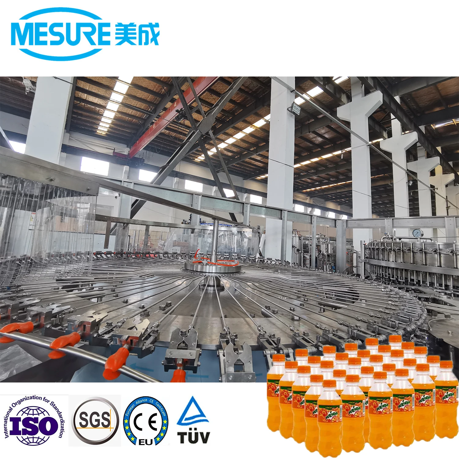 Pepsi Cola Second Hand 24000BPH Pet Bottle High Speed Carbonated Drink Filling Machine Production Line