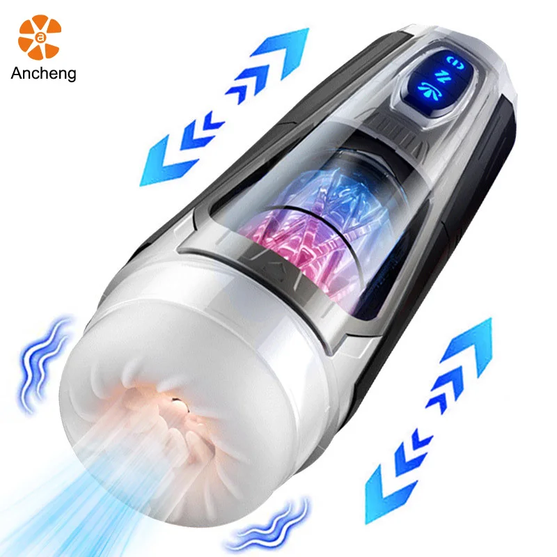 Electric Male Masturbator Sex Toys With 7 Thrusting Vibrating Realistic  Texture Stroker Masturbation Cup for Men