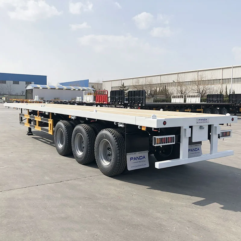 Стальной панда грузовик прицепы Грузовик 8 автомобилей бортовой прицеп полуприцеп Q345 или T300 высокопрочный Bao стальной материал