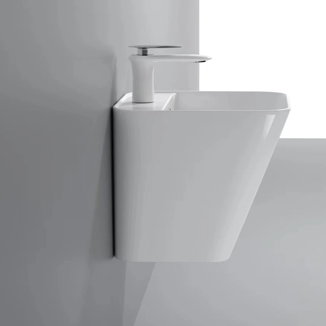 Chaozhou Toilet Bidet Curved Square Lavatory Wall Hung Commode Sink New