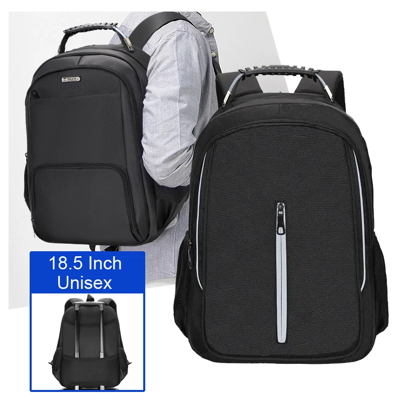 OMASKA Large Size Student Laptop Bags Mochila Escolar Waterproof Nylon  Unisex 19inch Laptop Backpack Travel Backpack School Bags