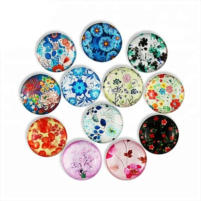 Специальный магнит на холодильник городской стеклянный