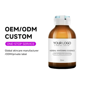 OEM ODM Moisturizing Whitening Brightening Serums Face Skin Care Niacinamide Liquid Facial Herbal Whitening Essence Serum