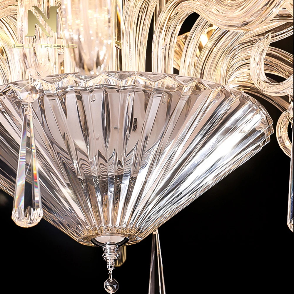 CPL-462 Wholesale Luxury French Murano Glass Chandelier – Large Wedding Venue & Banquet Hall Lighting