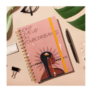 Free Sample Low Moq Custom 2026 Hardcover A5 Journal Notebook Printed Diary Weekly Planner Printing