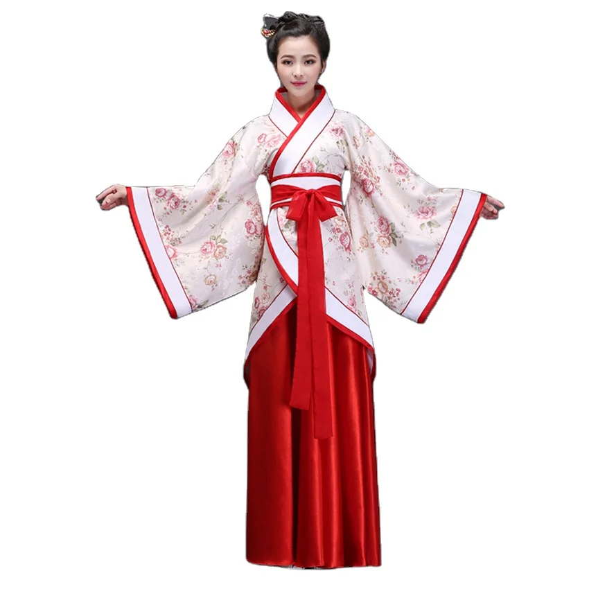 Woman Stage Dance Dress Chinese Traditional Costumes New Year
