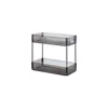 Translucent gray (wide) 2-layer, wheel-free