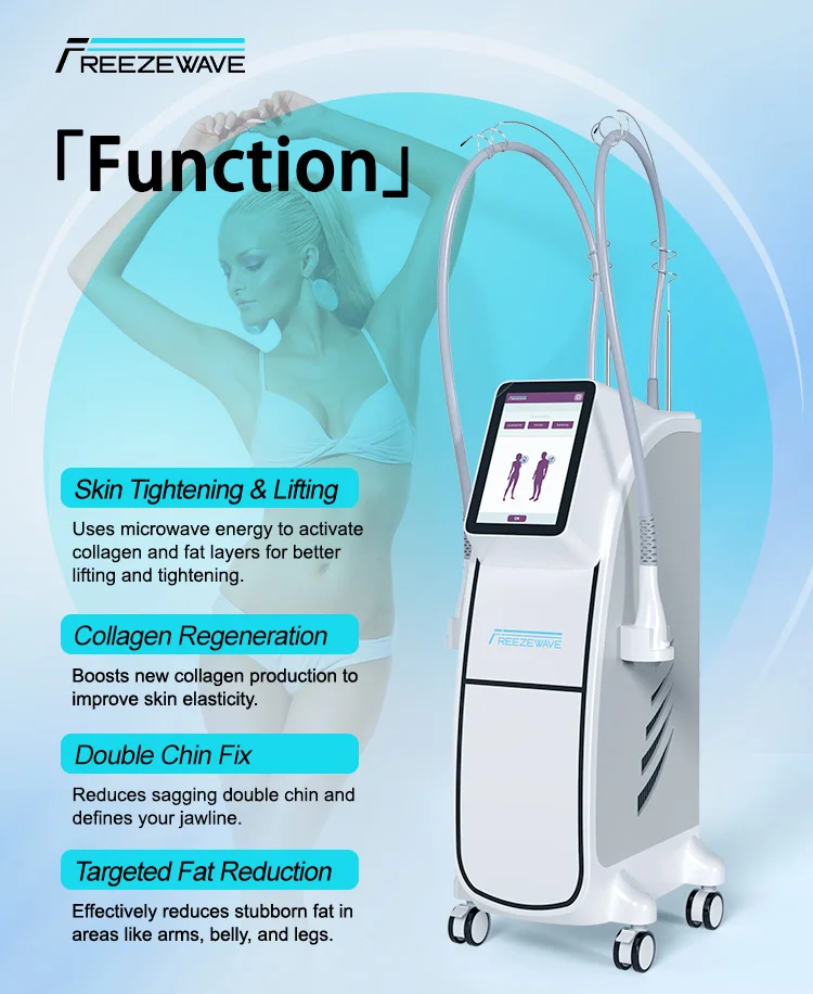 2025 Freeze Wave 2.45GHZ Micro Wave Slimming Machine Esthetician Supplies