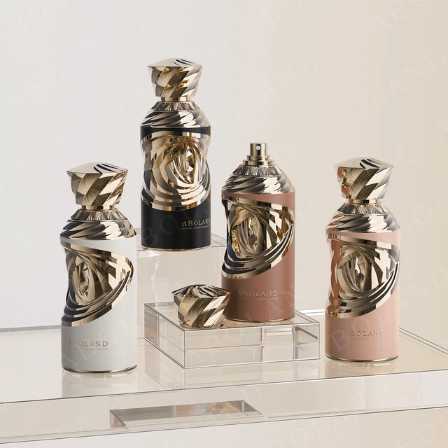 Customize Luxury Black Perfume Box Empty Perfume Bottle New Design Unique Parfum Packaging
