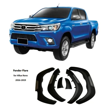 Pickup Trucks Car Accessories ABS injection Flare Wheel Arch Fender Flares for Toyota Hilux Revo 2016 to 2019