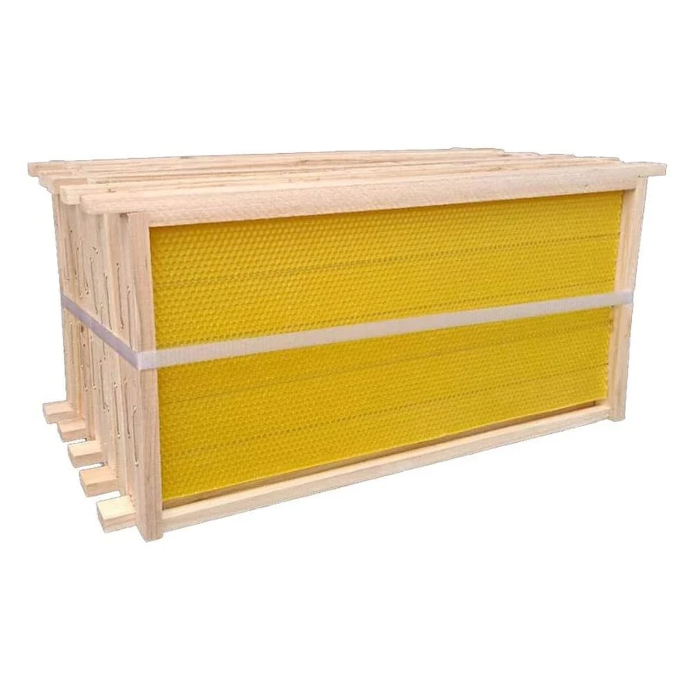 Bamjour Base de cera de abeja de apicultura, marco de cera de abeja natural  pura, marco de cera de colmena para pulido de pisos de muebles, 10 Uds