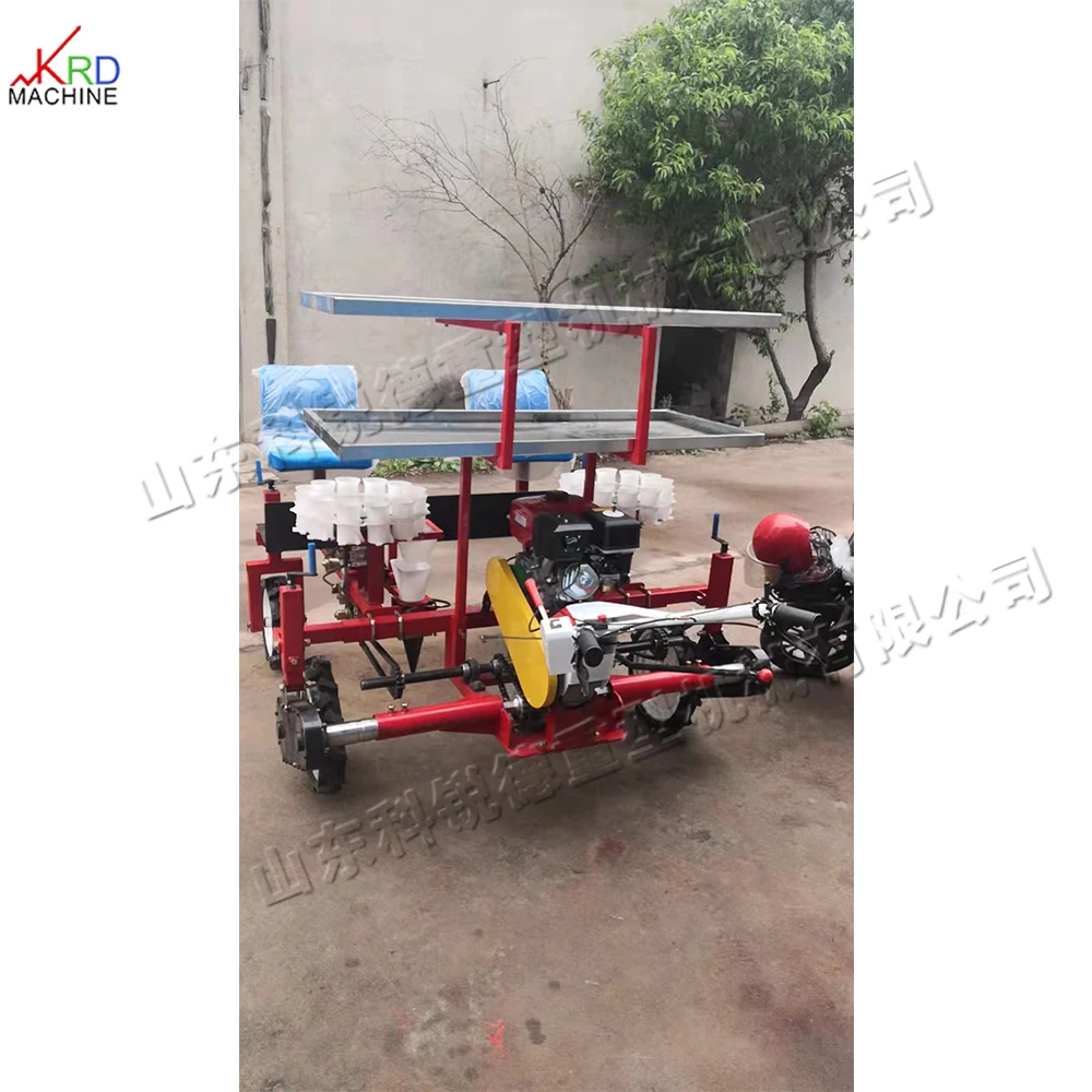 Tractor Type Garlic Cauliflower Seedling Transplanter Cabbage Broccoli Seedling Transplanter Pak Choi Transplanting