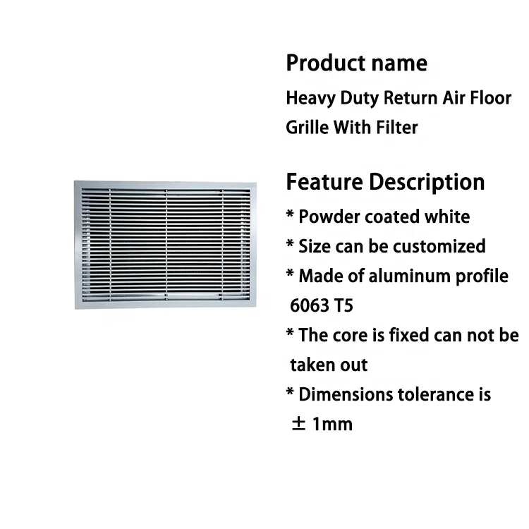 Removable Core Aluminum Bar Linear Return Grilles & Registers - (Not for  Floor)