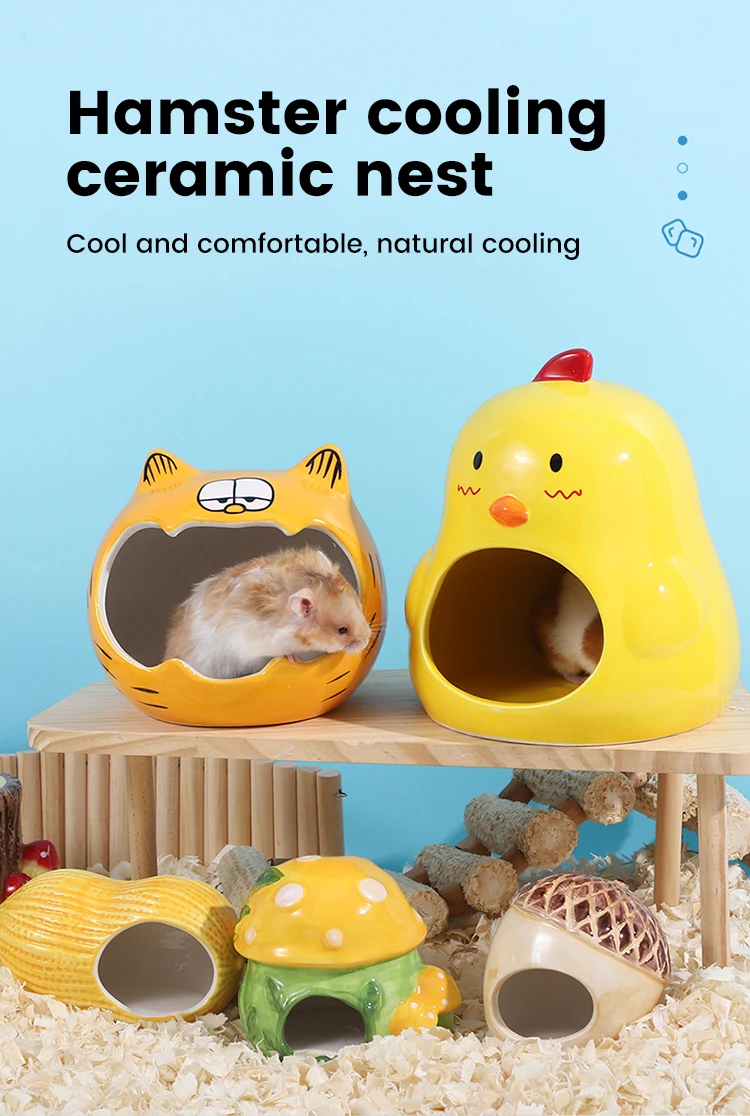 Photo inspiration: Visual Reference: Summer Popular Design Ceramic Small Animal Pet Hamster Toys Hamster