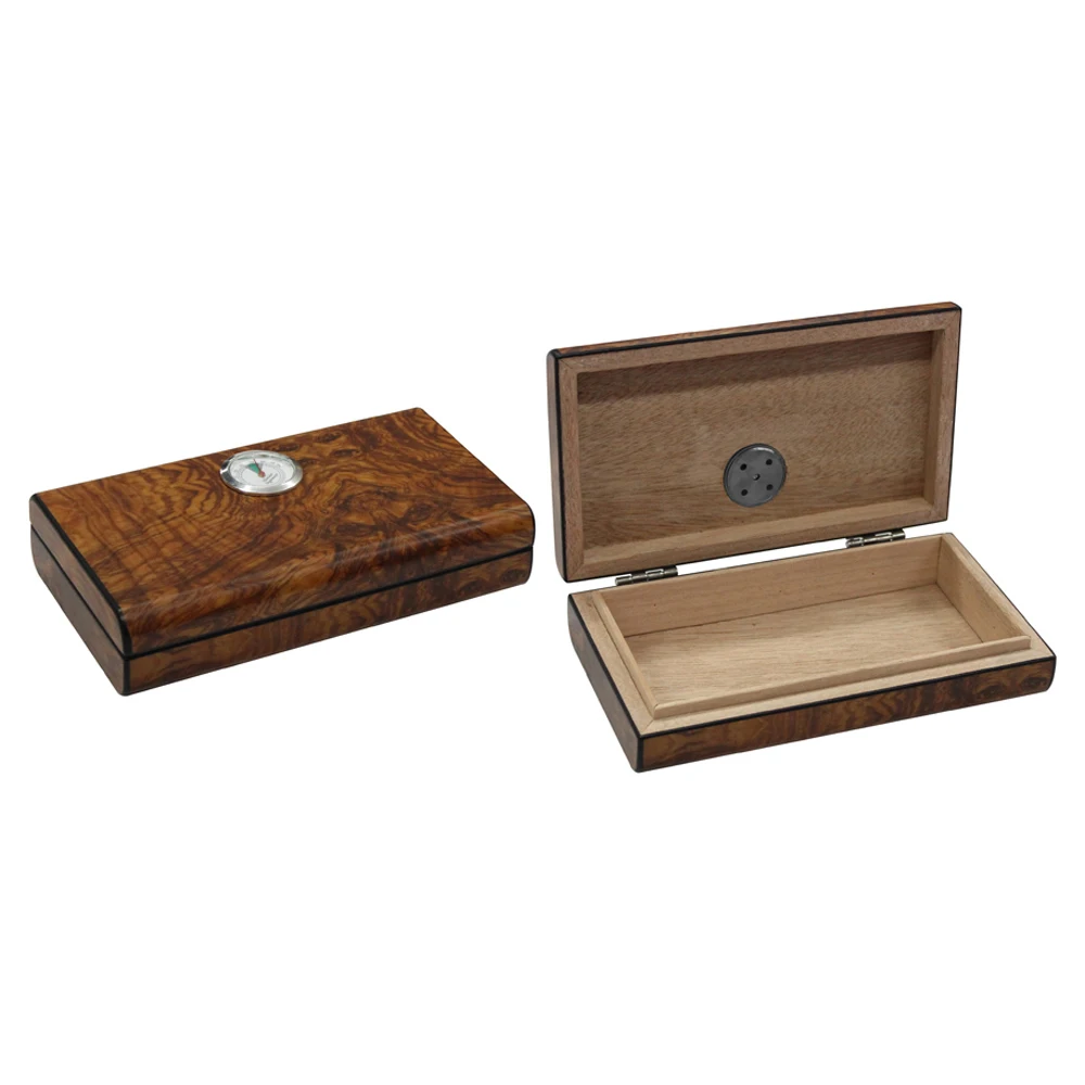 Custom Modern Empty Blank Wholesale Manufacturer Single Sleeve Slide Lid Pack Wood Cigar Box Spanish Cedar Wooden Humidor