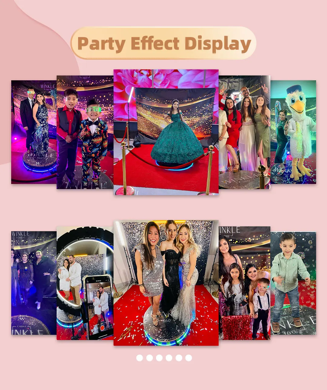 2023 Newest Design Overhead 360 Photo Booth Enclosure Backdrop