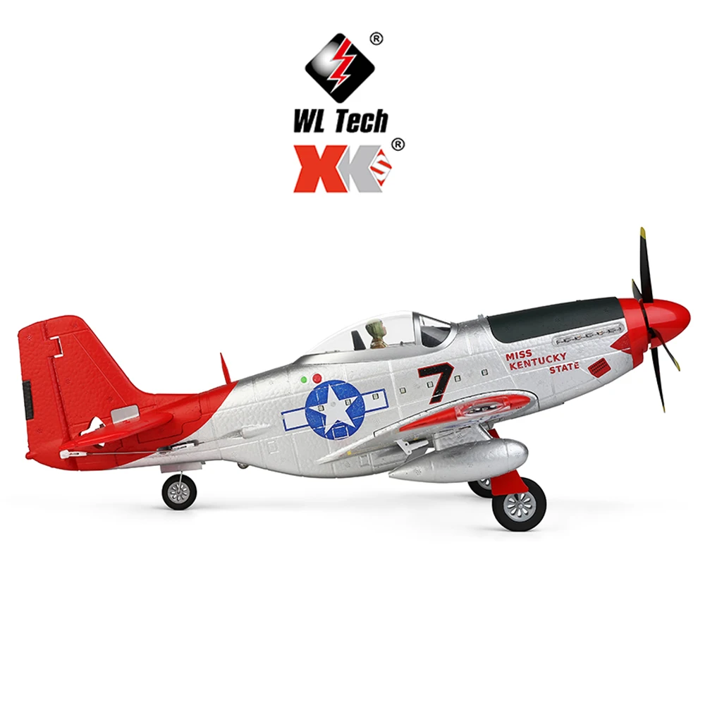 Avião RC WLtoys XK A280 Simulador de Caça P51 2.4G Modo 3D6G com