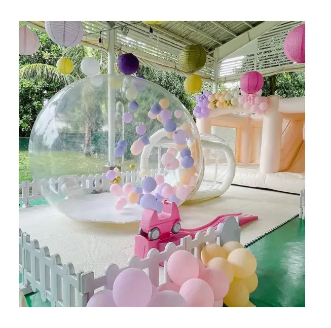 Bubble Bounce House Room Inflatable Clear Domes Kids Tebt Bouncy Tent