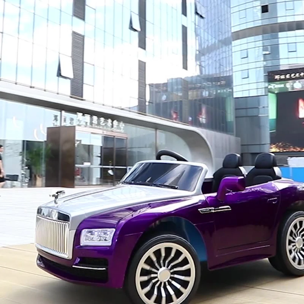 New Model Children Electric Four Wheel Remote Control Battery Powered Ride-On Double Person Sports Car Toy for 5 to 7 Years