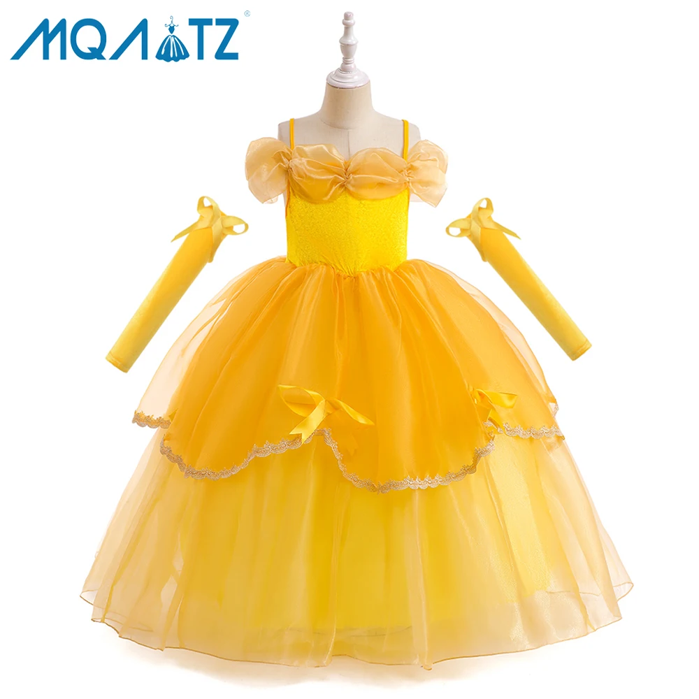age 2 princess dress Princess Style Toddler Girl's Cotton Blend Dress with Puff Sleeve in White for Ages 3-6 Years