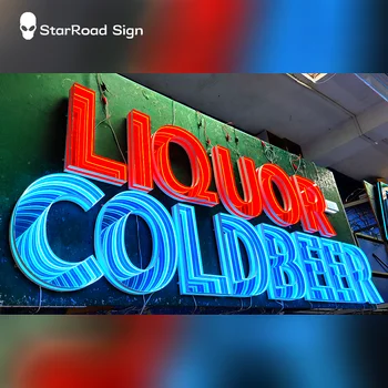 Customized Waterproof Outdoor Business Sign For Nightclub Infinity Sign