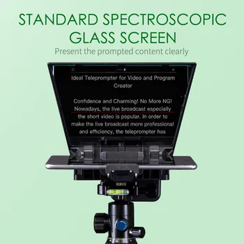 FEELWORLD TP2A 8"HD Teleprompter Kit OEM Factory Direct with Remote Control Lens Adapters for DSLR/Phone/Tablet Video Production detail image