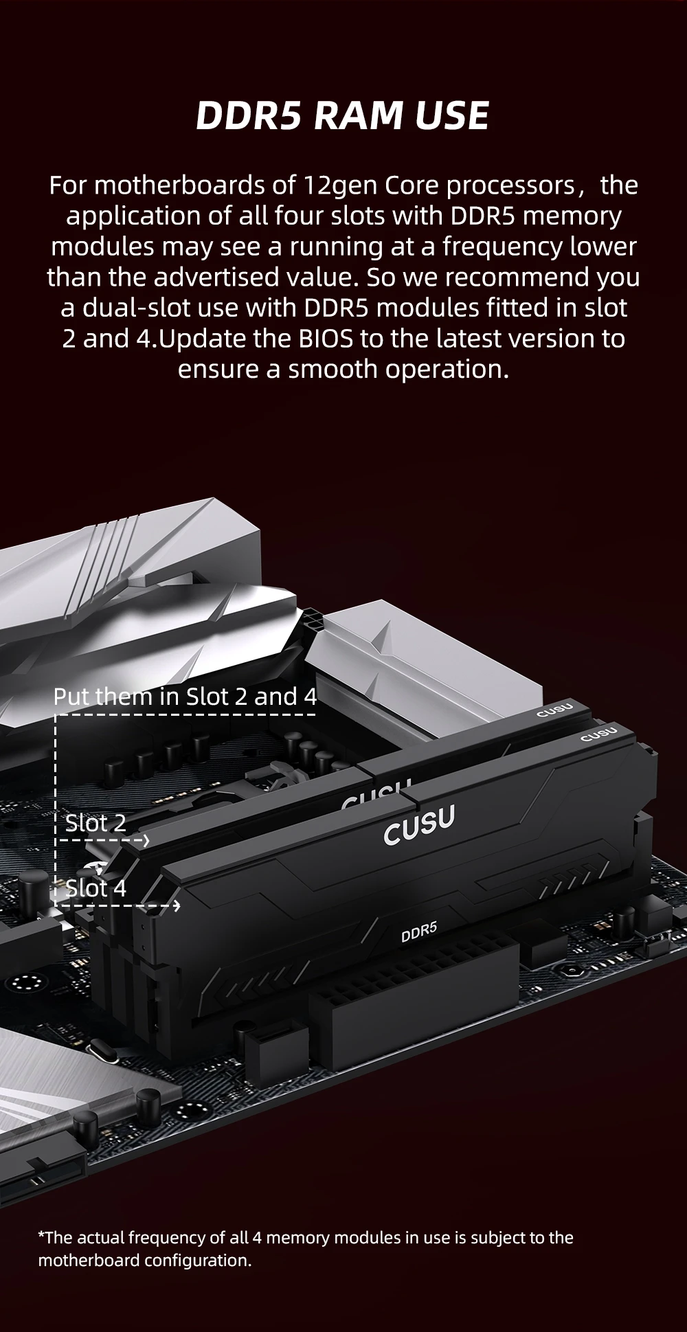 CUSU Ram DDR5 Memory 5600Mhz 6400Mhz Memoria DDR4 3200Mhz 3600Mhz